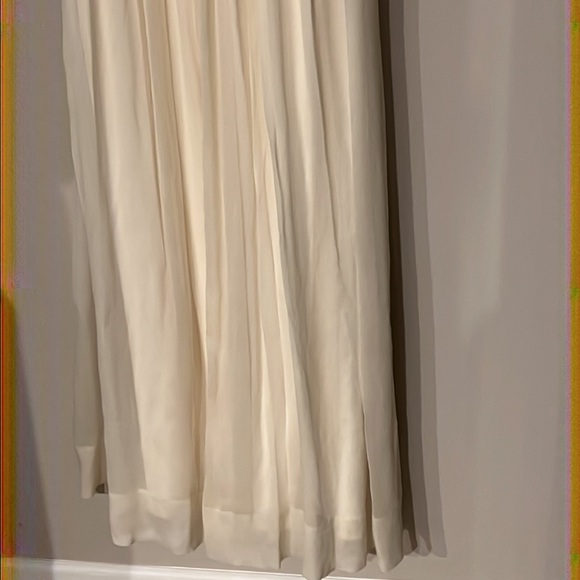 J.Crew Ivory Long Sophia Gown Silk chiffon - Picture 6 of 9